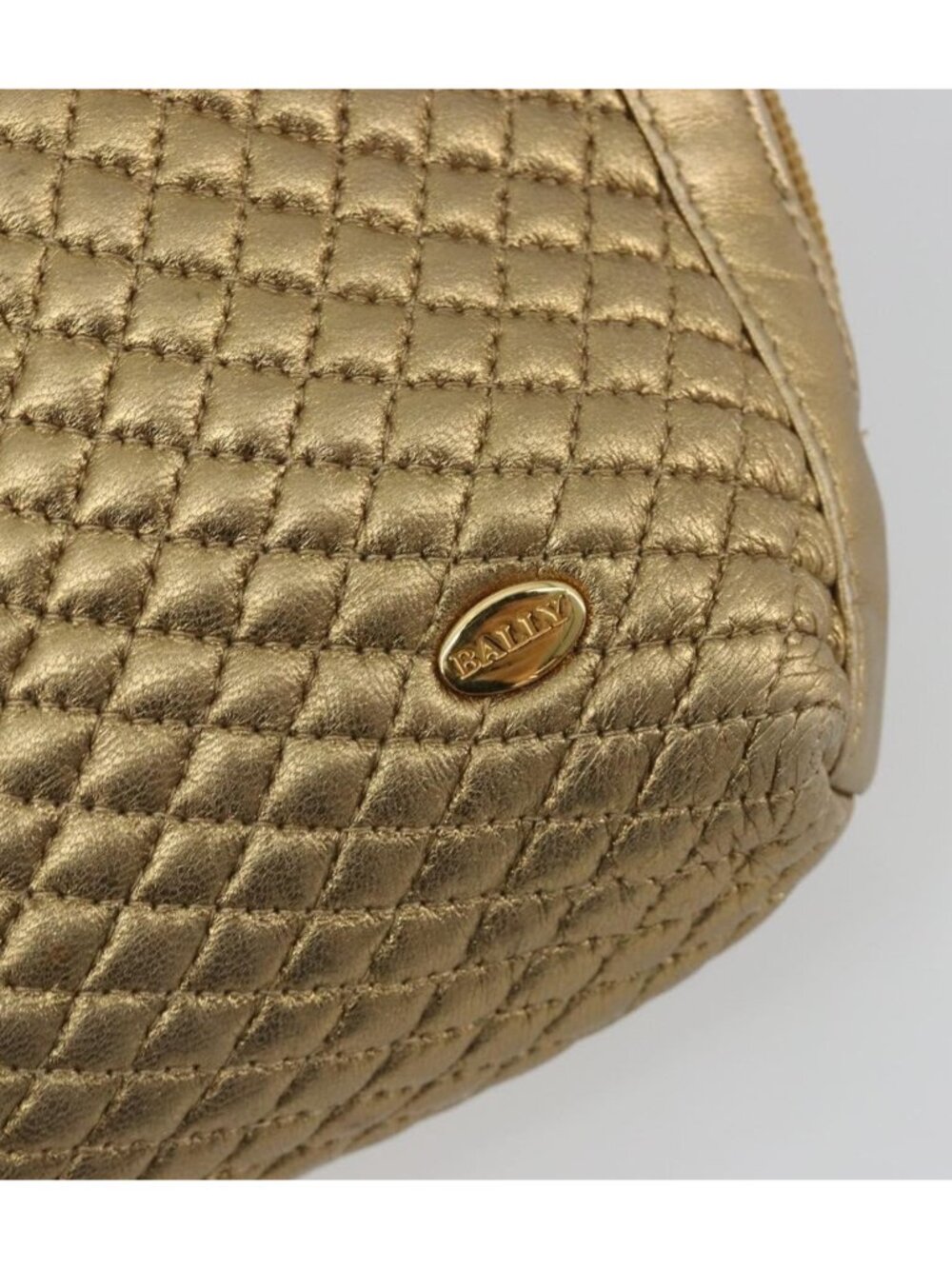 BALLY Backpack Leather Gold - Picture 12 of 16